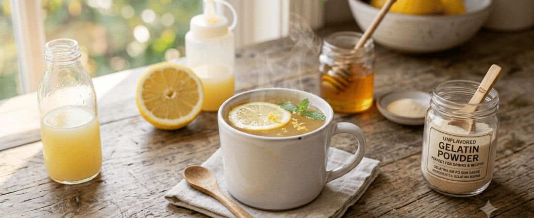 Lemon Gelatin Drink