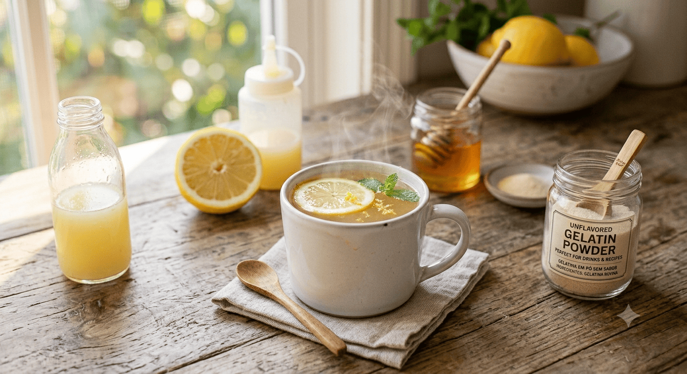 Lemon Gelatin Drink